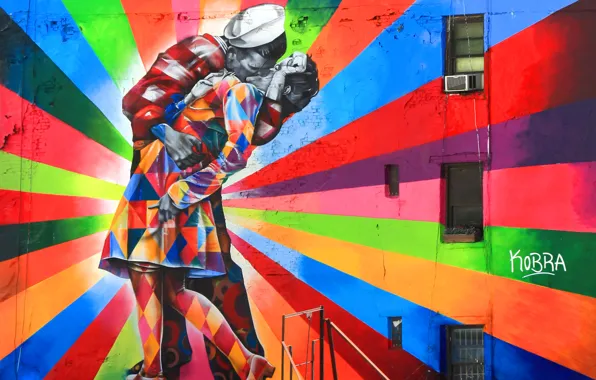 Picture graffiti, artist, Eduardo Kobra
