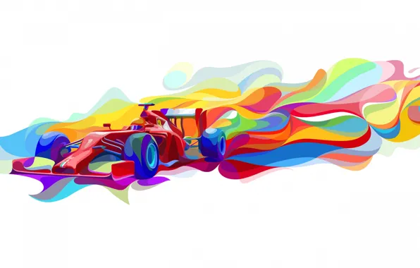 Paint, vector, Formula 1