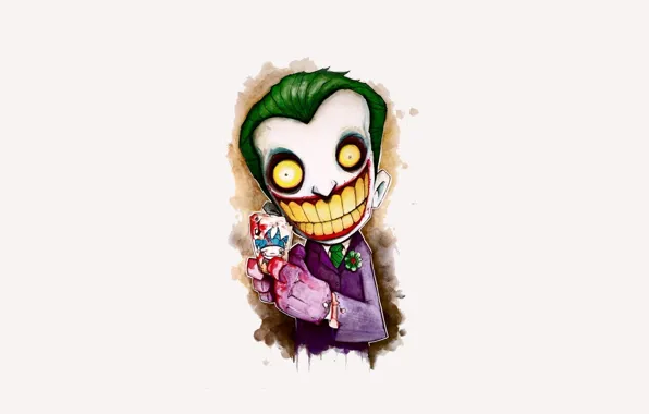 Picture smile, batman, Joker, figure, map, Batman, joker