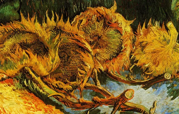 Sunflowers, picture, Vincent Van Gogh