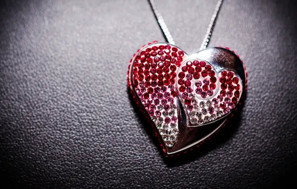 Picture pendant, decoration, heart, heart, jewelry, during