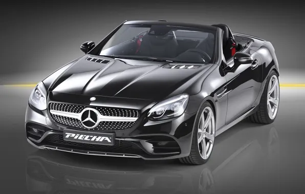 Roadster, Mercedes-Benz, Roadster, black background, Mercedes, AMG, R172, SLK-Class