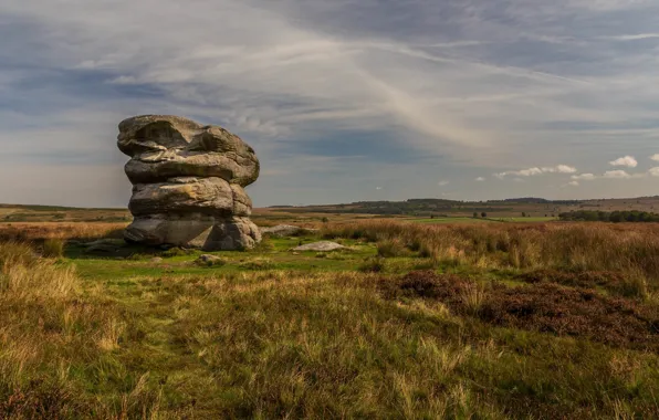 Picture stones, England, Derbyshire, Peak District