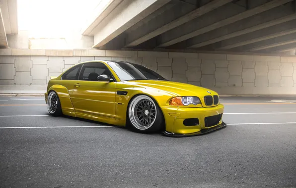 Wallpaper BMW, Classic, Yellow, E46, Phoenix, Wheels, Widebody, CCW for ...