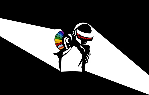 Music, Rays, Background, Art, Daft Punk, Thomas Bangalter, Daft Punk, Mask