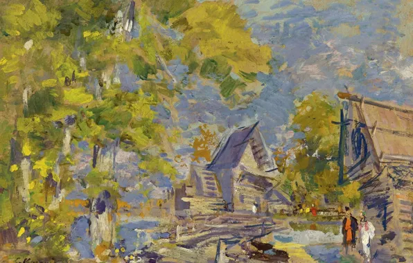 Picture landscape, picture, impressionism, Konstantin Korovin