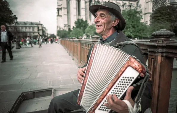 Picture music, street, musician