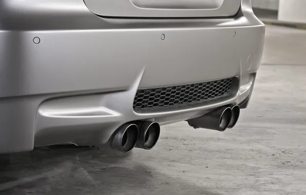 Black and white, pipe, bumper, exhaust, bmw m3