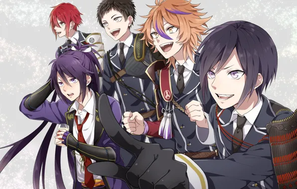 Anime, art, guys, Touken ranbu, Dance Of Swords