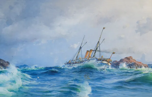 The ocean, oil, art, watercolor, artist, pencil, Navy, painting