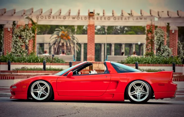 Picture convertible, red, casting, Acura nsx