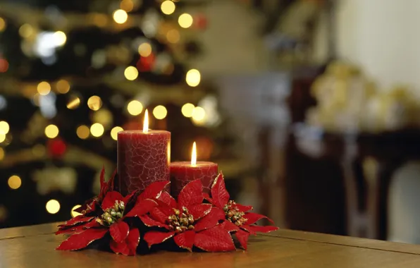 Picture flame, holiday, new year, candle, light