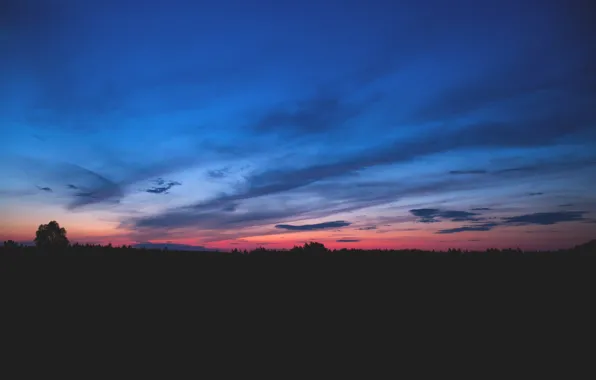 Sunset, The sun, The sky, Nature, Clouds, The evening, Sunrise, Morning