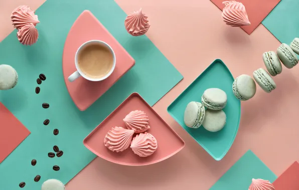 Background, coffee, cookies, mug, marshmallows, Anya Ivanova