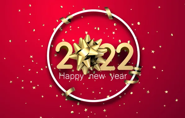 Red, background, holiday, Christmas, New year, decoration, new year, bow