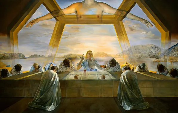 Picture surrealism, picture, Salvador Dali, Salvador Dali, The Last Supper