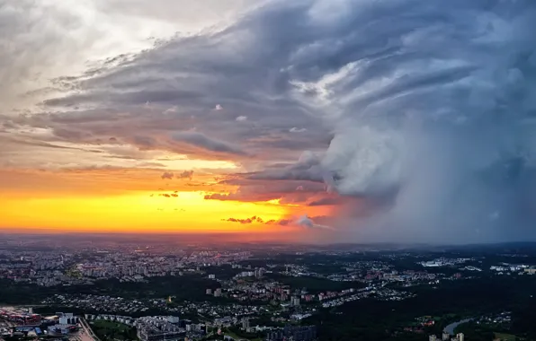 Lithuania, Vilnius, clouds