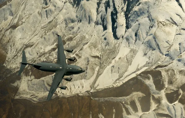 Picture flight, landscape, the plane, strategic, military transport, C-17, Globemaster III