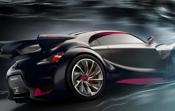 Car, machine, auto, Citroen, Survolt