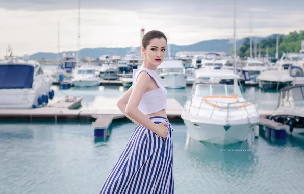 Girl, sweetheart, model, brunette, Wallpaper, beautiful, Skirt, Sexy