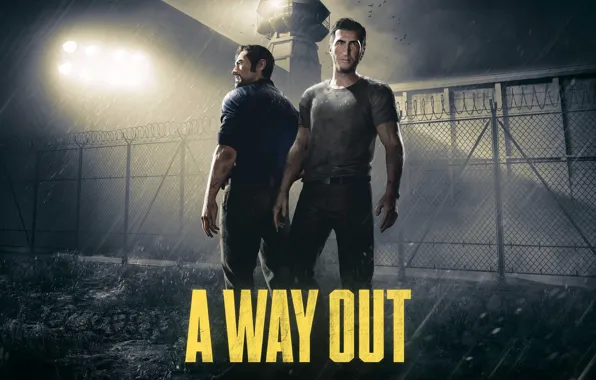 Man, prison, spotlight, jail, wiring, watchtower, inmates, A Way Out