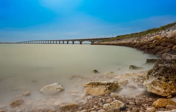 Landscape, bridge, nature
