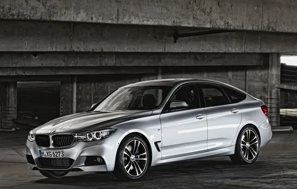 Picture car, machine, BMW, 335i, Gran Turismo, silver color, M Sports Package