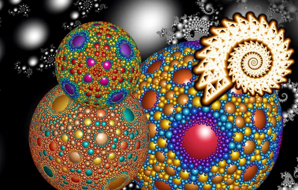 Picture abstraction, color, texture, form, fractal