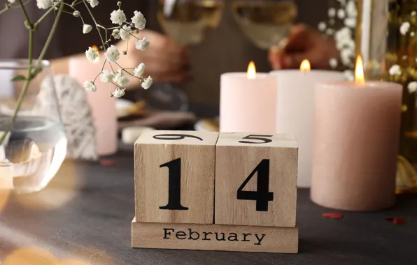 Picture love, romance, candles, love, happy, flowers, romantic, 14 Feb