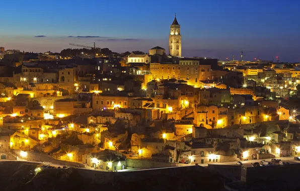 Lights, Italy, panorama, Mater