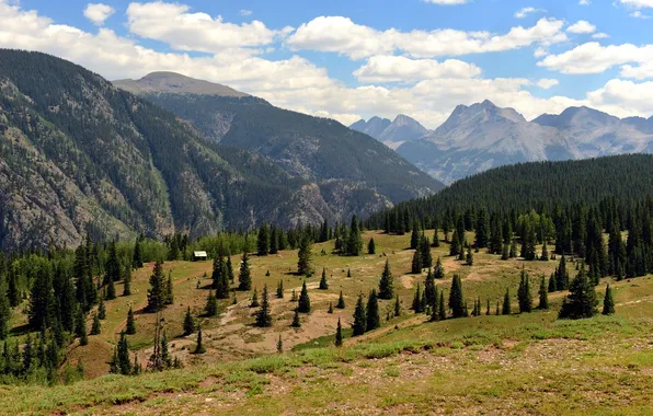 Summer, landscape, mountains, nature