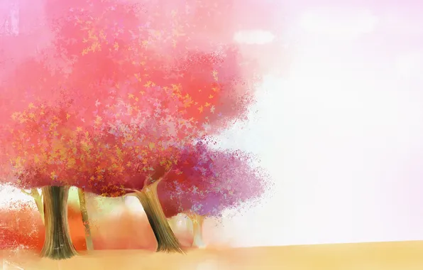 Leaves, trees, spring