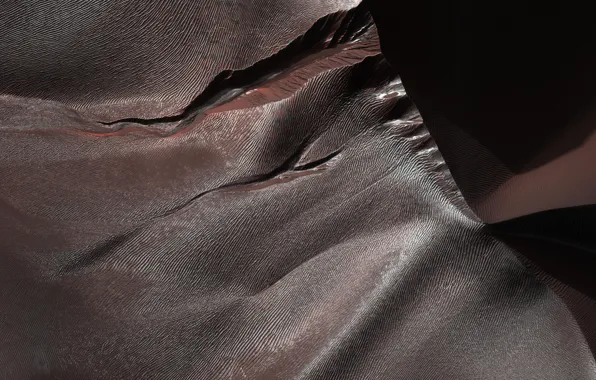 Picture crater, Mars, sand dunes