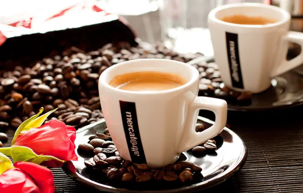 Macro, coffee, Cup