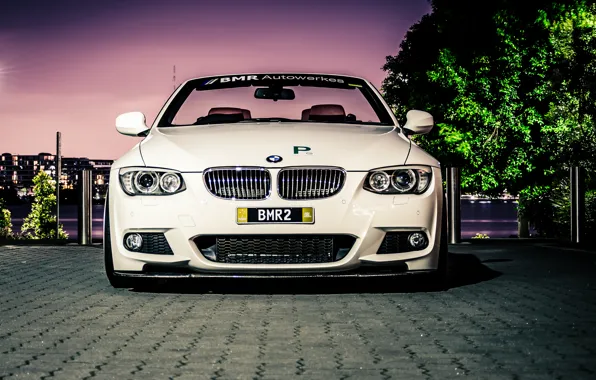 White, BMW, BMW, white, convertible, E93, The 3 series
