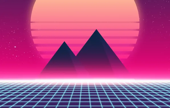 Music, Star, Style, Pyramid, Pyramid, Background, Star, 80s