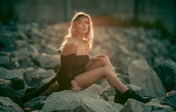 Picture look, girl, light