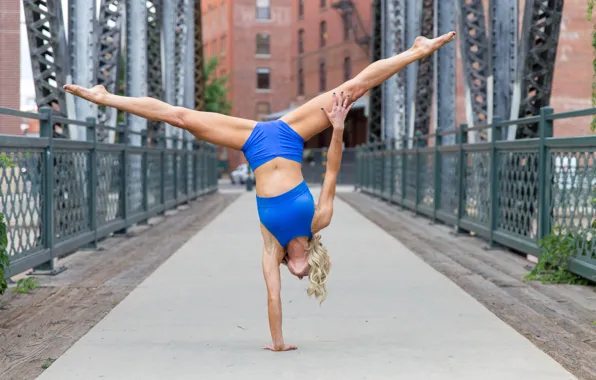 Blonde, pose, workout, fitness
