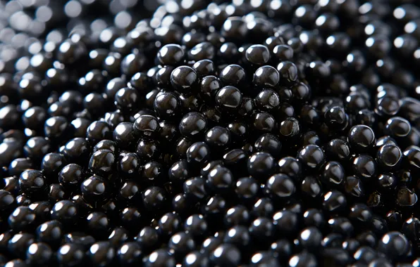 Black, a lot, caviar, black caviar, eggs, fish, AI art, neural network