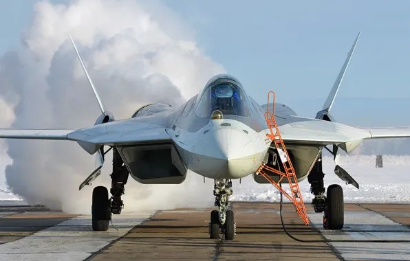 Picture T-50, PAK FA, tactical aviation, the fifth generation fighter, Su-57, OKB imeni P. O. Sukhoi, …