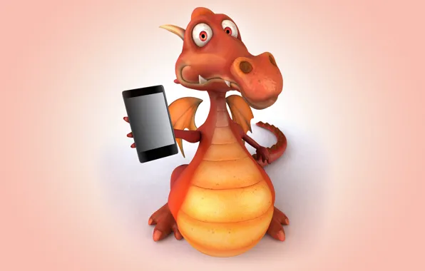 Dragon, dragon, funny, phone