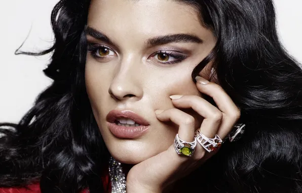 Girl, model, brunette, Crystal Renn, Crystal Renn