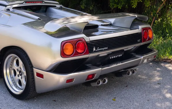 Lamborghini, Diablo, back, Lamborghini, Lamborghini Diablo VT Roadster