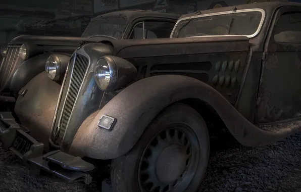 Machine, garage, rust