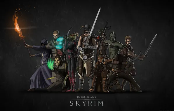 Picture Orc, skyrim, Skyrim, the elder scrolls 5, the Argonian, Redguard, Breton, high elf