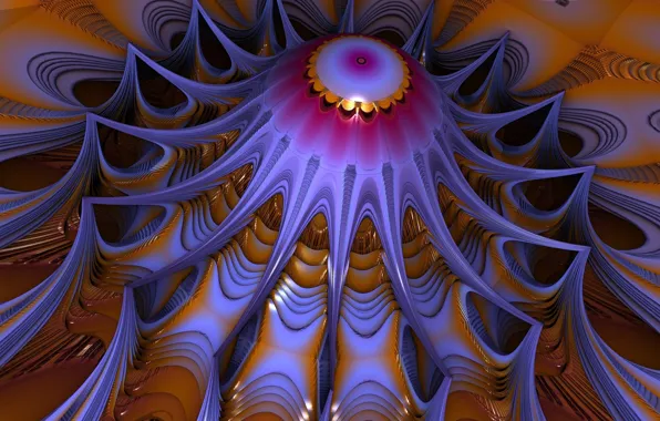 Flowers, pattern, the volume, symmetry