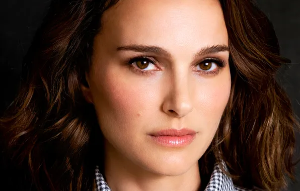 Look, portrait, Natalie Portman, Natalie Portman, brown hair, beauty, closeup