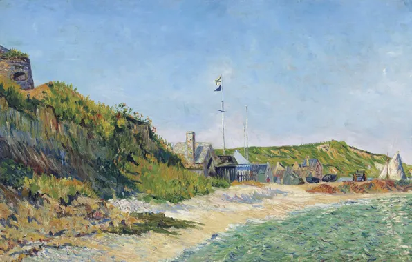 Picture landscape, picture, Paul Signac, Port-EN-Bessin. Beach
