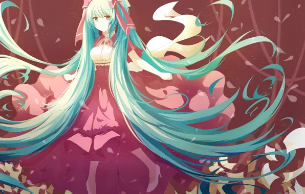 Picture art, girl, vocaloid, hatsune miku