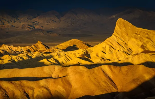 CA, USA, Zabriskie Point, Golden Canyon Trailhead
